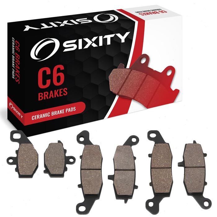 Sixity Front + Rear Ceramic Brake Pads 2012-2015 Kawasaki EX650 Ninja 650