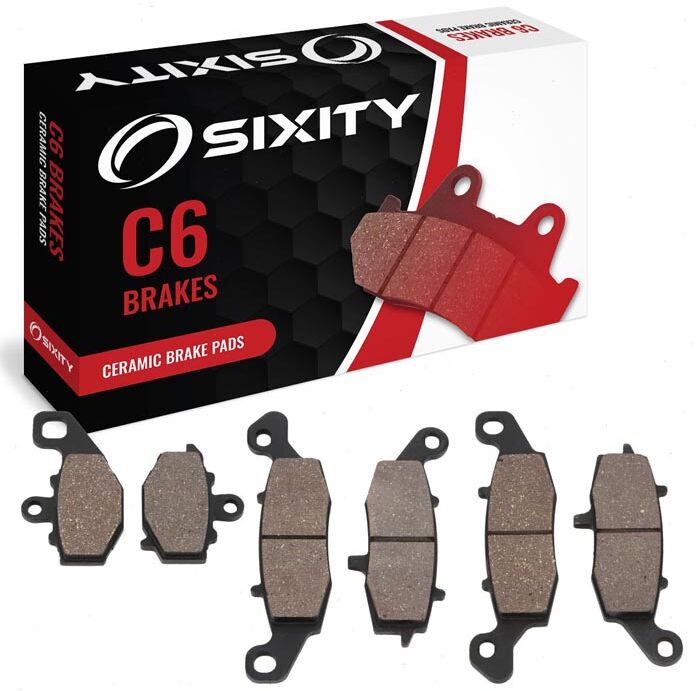 Sixity Front + Rear Ceramic Brake Pads 2013-2015 Kawasaki EX650 Ninja 650 ABS