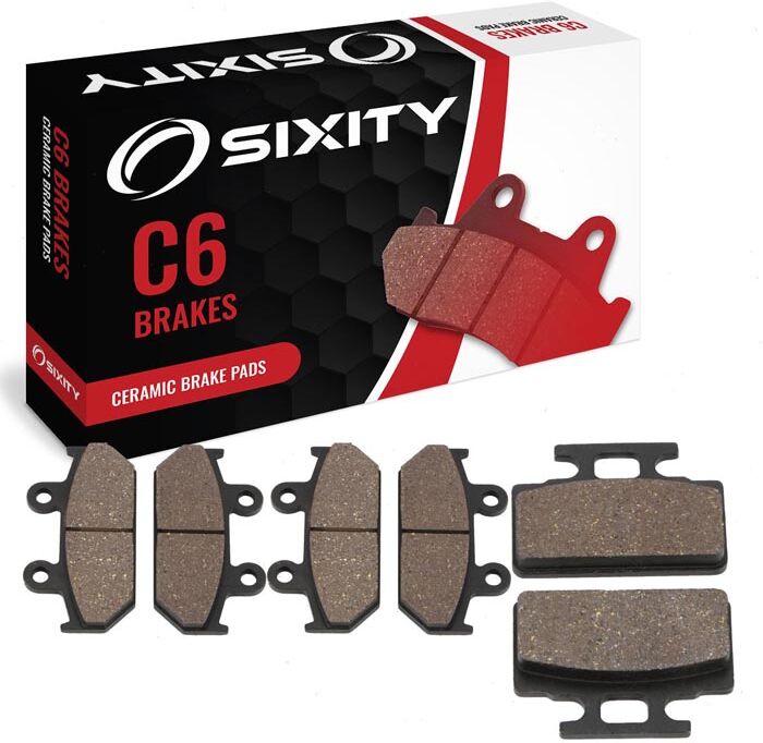 Sixity Front + Rear Ceramic Brake Pads 1988-1989 Honda RS250