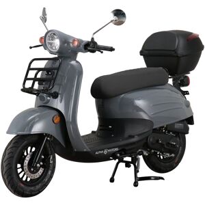 Alpha Motors Mofaroller Adria 50 ccm 25 km/h EURO 5 grau inkl. Topcase