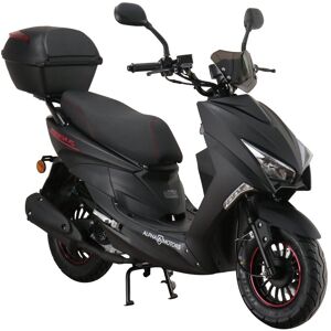 Alpha Motors Mofaroller Speedstar FI 50 ccm 25 km/h EURO 5 mattschwarz inkl. Topcase