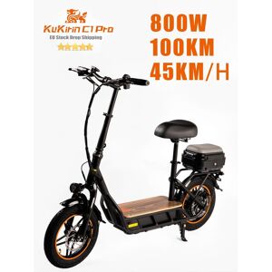 Eu Electric Scooter Boutique Eu-Lagerbestand, 48 V, 25 Ah, Große Batterie, 14 Zoll Dicke Reifen, Faltbarer Elektroroller Mit Sitz, Maximale Reichweite 100 Km, Höchstgeschwindigkeit 45 Km/h, Spitzenleistung 800 W