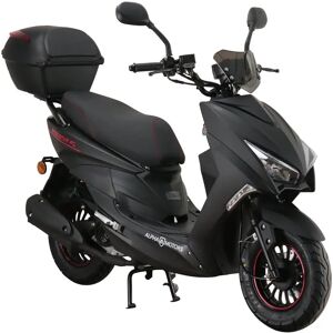 Alpha Motors Mofaroller Speedstar FI 50 ccm EURO 5 mattschwarz inkl. Topcase