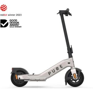 Reconditionne : Pure Advance+ 2023 Trottinette Électrique remis a neuf - La position de conduite ultime Plus de stabilite. 70% plus fine. Autonomie 40 km. - Argent Platine Metallise