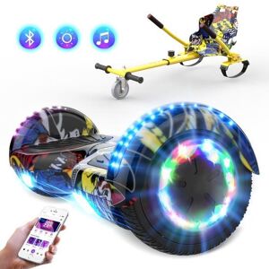 Hoverboard COOL&FUN 6.5” Hip avec Bluetooth et LED de couleur