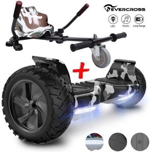 Hoverboard Evercross - Modèle Hummer - Camouflage - Tout Terrain - Gyropode 8.5