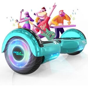 MEGA MOTION Hoverboard 6,5  Vert - deux roues avec Haut-parleur Bluetooth - avec Lumières LED pour Enfants