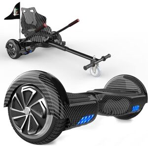 HITWAY (6.5'' Self Balanced Electric Scooter,LED Hoverboard with go-karts Segway for Ki