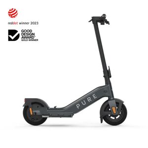 Pure Advance+ Electric Scooter: The Ultimate Riding Position, 31mi Range, 710W Motor - Mercury Grey Mercury Grey