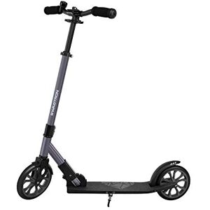 Swagtron K8 Titan Foldable Commuter Kick Scooter for Adults & Teens, Height-Adjustable, ABEC-9 Wheel Bearings, Cobalt Gray