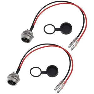 LT Easiyl 2PCS Electric Scooter Pointed Type Charging Port Power Cable 215 x 18.6mm Scooter Pointed Charging Interface Plug Power Cord Compatible with Kugoo M4