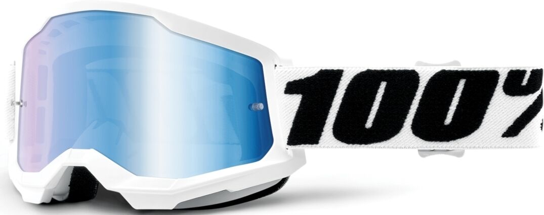 100% Strata II Extra Everest Motocross Brille Schwarz Weiss Einheitsgröße