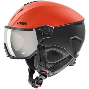 Uvex Instinct Visor, Skihelm mit Visier, rot/schwarz