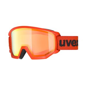 Uvex Sports Uvex Athletic FM Unisex-Skibrille Vollrand Monoscheibe Kunststoff-Gestell, rot