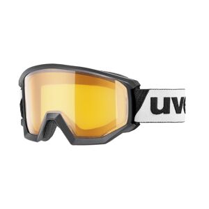 Uvex Sports Uvex ATHLETIC LGL OTG  Unisex-Skibrille Vollrand Monoscheibe Kunststoff-Gestell, Schwarz