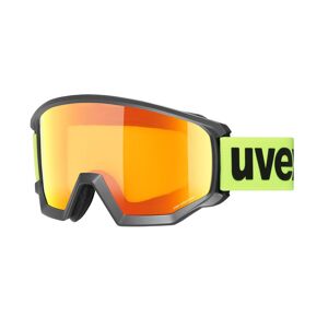 Uvex Sports Uvex ATHLETIC CV OTG  Unisex-Skibrille Vollrand Monoscheibe Kunststoff-Gestell, Schwarz