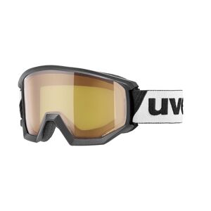 Uvex Sports Uvex ATHLETIC LGL OTG  Unisex-Skibrille Vollrand Monoscheibe Kunststoff-Gestell, schwarz