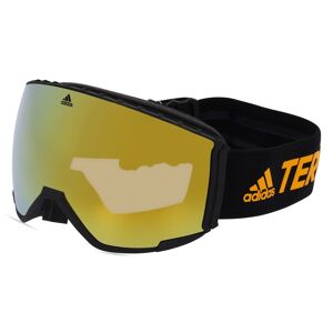 Marcolin Deutschland Adidas SP0039  Unisex-Skibrille Vollrand Monoscheibe Kunststoff-Gestell, Schwarz