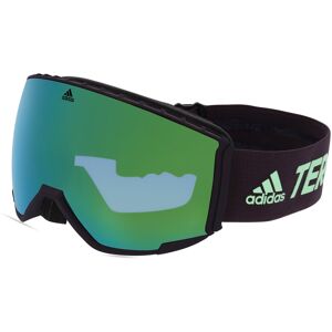 Marcolin Deutschland Adidas SP0039  Unisex-Skibrille Vollrand Monoscheibe Kunststoff-Gestell, schwarz