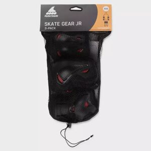 Rollerblade - Gear 3 Pack, Schoner-Set Skate Junior, Black, 3xs
