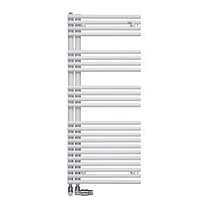 Zehnder Forma Asym Design-Heizkörper ZF700260G600000 LFAR-120-060-05, 1161 x 596 mm, Telegrey 2, RAL 7046