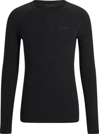 Falke Herren Langarm Wool-Tech Shirt (Schwarz)