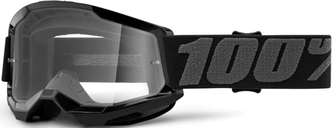 100% Strata II Jugend Motocross Brille Einheitsgröße Schwarz Grau