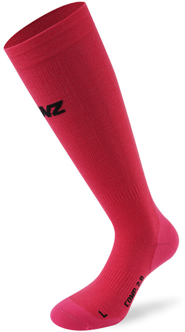 Lenz Compression 2.0 Merino Ponožky S Růžový
