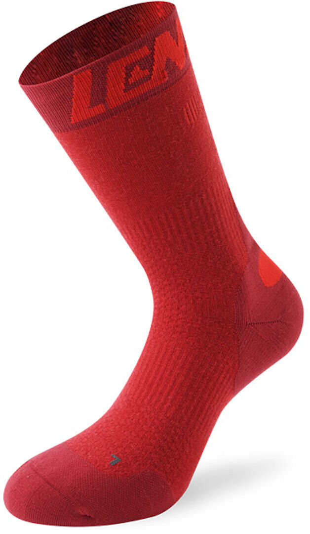 Lenz 7.0 Mid Merino Compression Socks Ponožky 45 46 47 červená