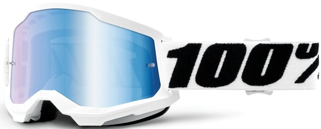 100% Strata II Extra Everest Motokrosové brýle Jedna velikost Černá Bílá