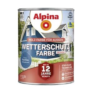 Alpina Wetterschutzfarbe 2,5 L azurblau