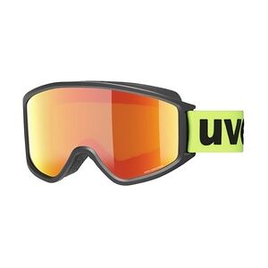 Uvex G GL 3000 CV  Unisex-Skibrille Vollrand Monoscheibe Kunststoff-Gestell, schwarz
