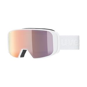 Uvex SAGA TO Unisex-Skibrille Vollrand Monoscheibe Kunststoff-Gestell, weiß