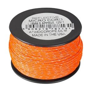 Atwood Rope MFG Micro Reflective Cord neon orange