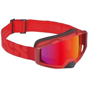 iXS Trigger Goggle Mirror Rot, Fahrradbrillen, Größe One Size - Farbe Racing Red