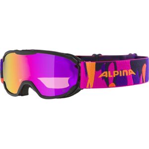 Alpina Pheos Junior Mirror Skibrille (834 black/pink matt, Scheibe: Q-Lite pink (S2))