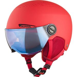 Alpina Zupo Visor Kinderskihelm (48-52 cm, 60 red matt)