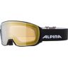 Alpina Kontrastverstärkende verspiegelte Skibrille. Farbe: Schwarz / Größe: One Size