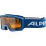 Alpina Kontrastverstärkende komfortable Kinder Skibrille. Farbe: Blau / Größe: One Size