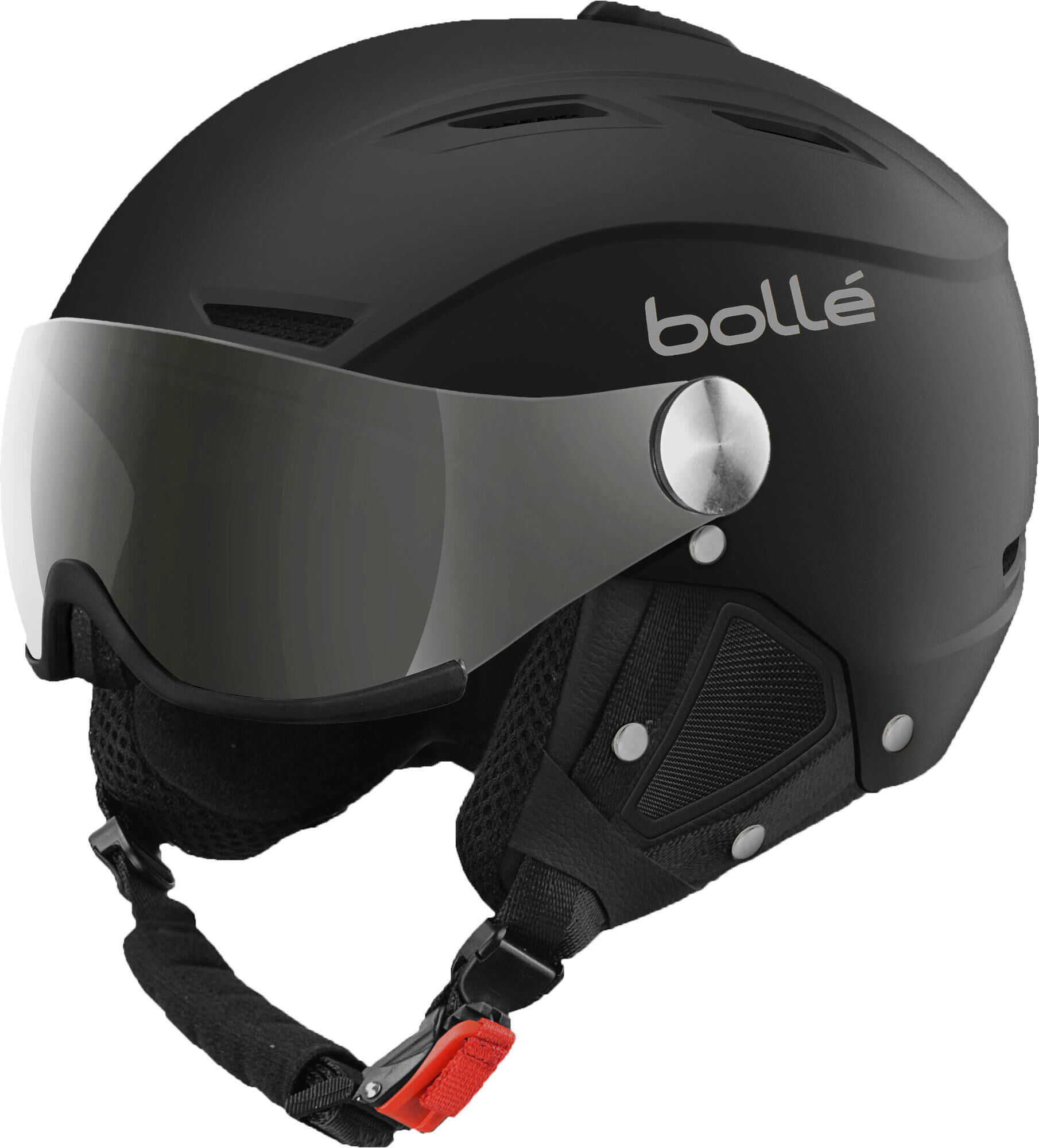 Bollé Backline Visor soft black & silver with 1 silver gun + 1 lemon visor 56-58