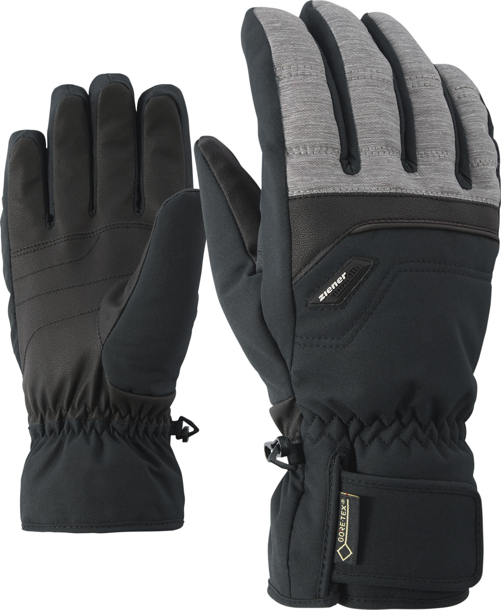 Ziener Glyn GTX + Gore Plus Warm Glove Ski Alpine dark melange (822) 6,5