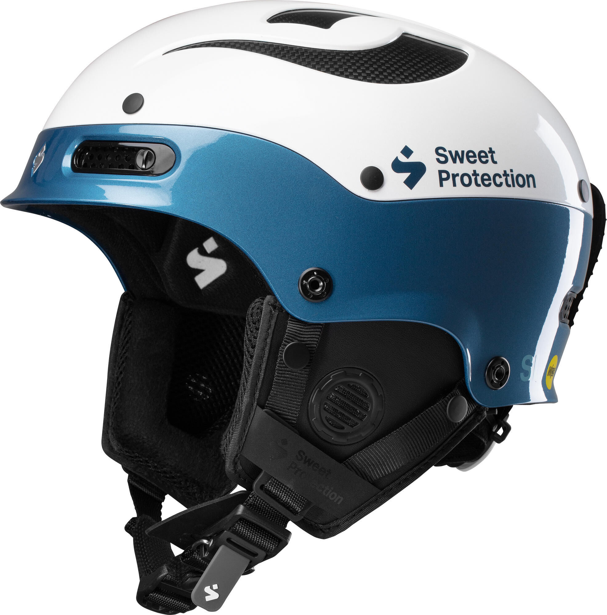 Sweet Protection Trooper II SL Mips Helmet gloss white/teal blue (GWTLB) S-M