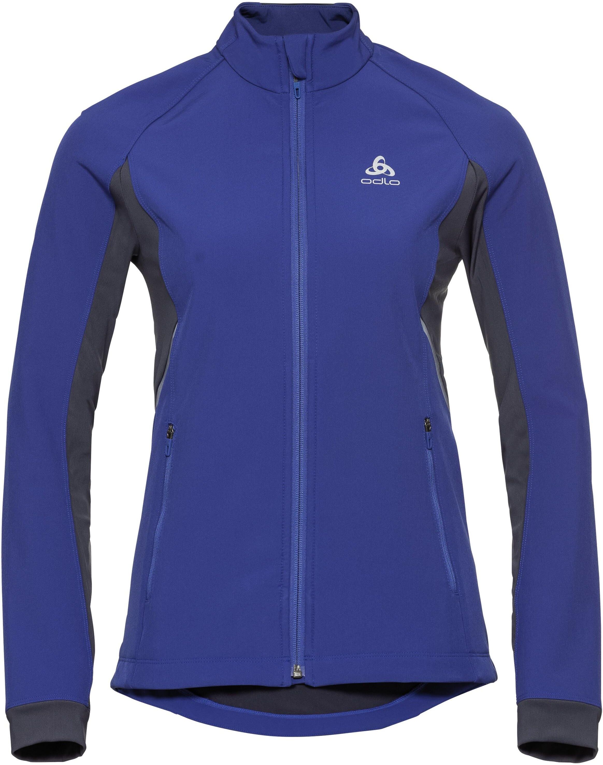 Odlo Damen AEOLUS Jacke, female, clematis blue - odyssey gray, XS