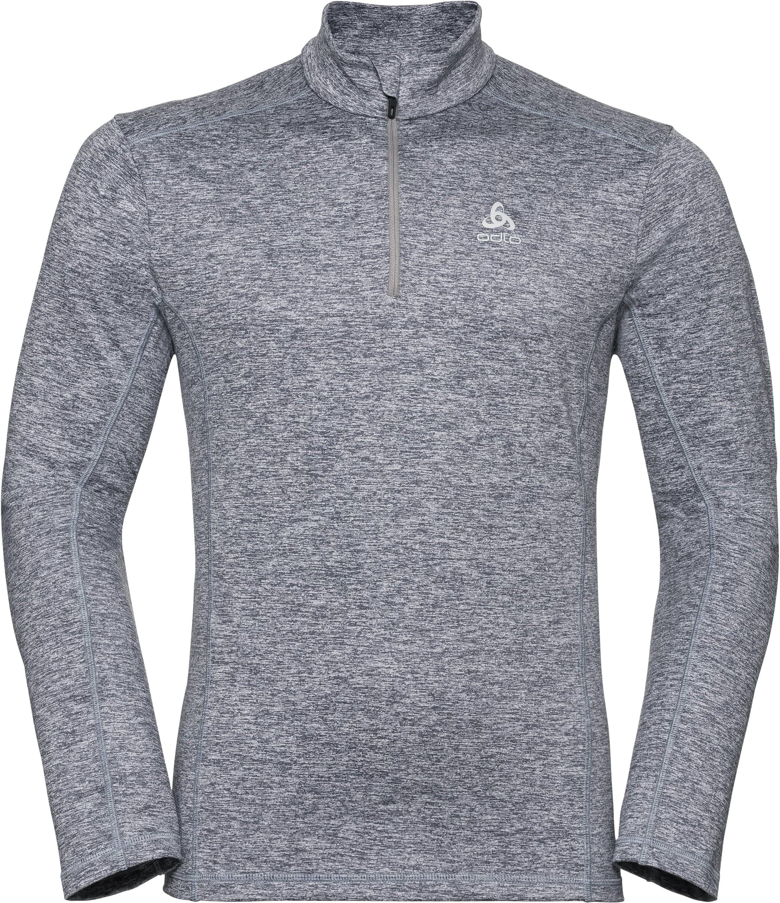 Odlo Herren STEEZE Midlayer mit 1/2 Reißverschluss, male, grey melange, S