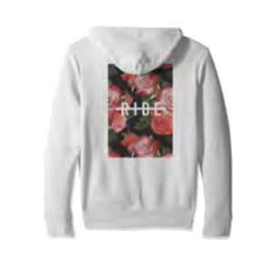 Ride Roses Zip Hoodie White L WHITE