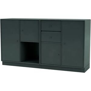 Montana Selection Couple Skænk med sokkel 7 cm 139,2x69,6x38 cm - 163 Black Jade