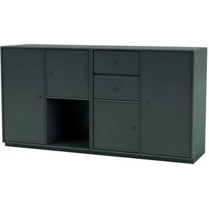 Montana Selection Couple Skænk med sokkel 3 cm 139,2x69,6x38 cm - 163 Black Jade