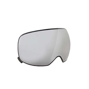 Black Crevice Replacement Glass, Shatterproof Double Lens with Magnetic Interchangeable Lens Technology, Size L, Grey Mirror