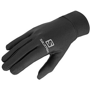 SALOMON Agile Glove Lightweight Running Gloves, Touchscreen Compatible, Unisex, black, XS