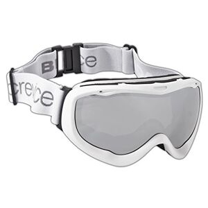 Black Crevice Erwachsenen Skibrille mit Doppel-Spiegelscheibe, weiß/Silver, BCR043470-4…